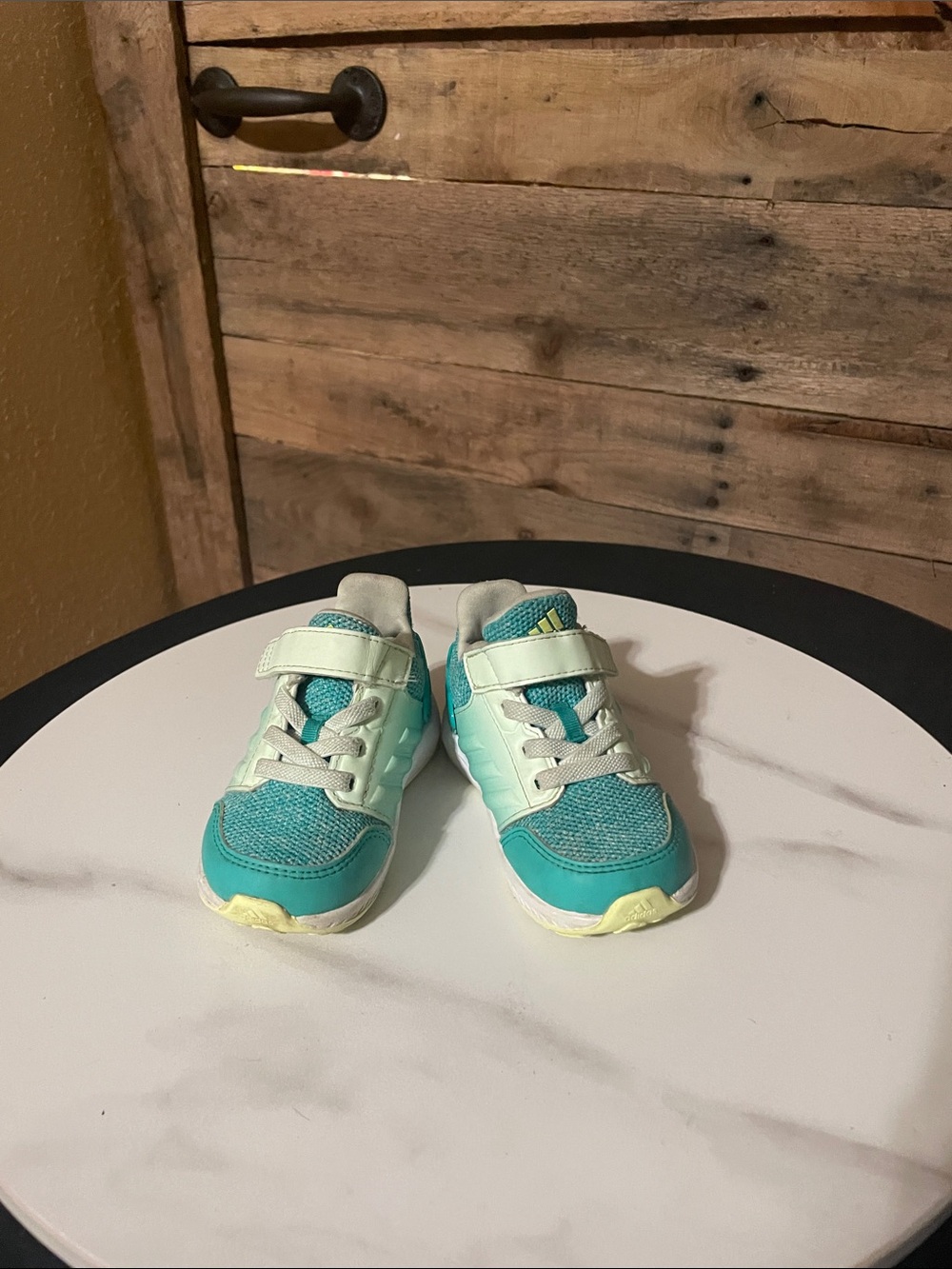 adidas Kids Teal and Mint Athletic Sneakers